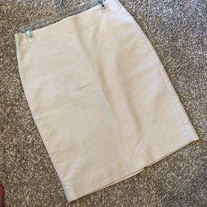 J.Crew size 4 light khaki pencil skirt